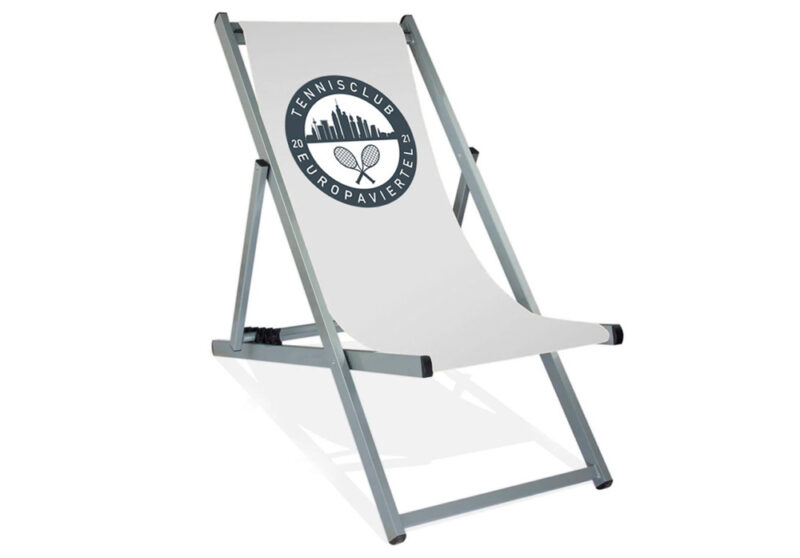 Alu Liegestuhl "Engineer" mit Deinem Wunschmotiv / Logo / Foto