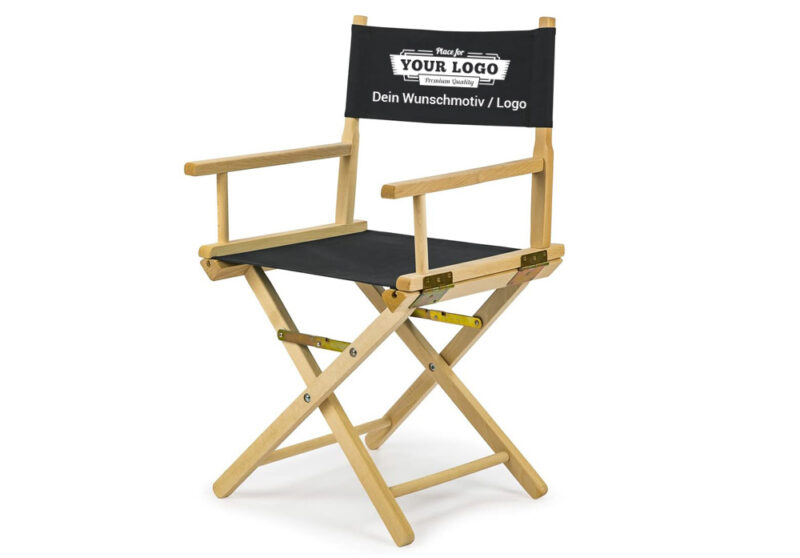 Regiestuhl "Lotse" mit Deinem Namen, Logo oder Motiv bedrucken lassen