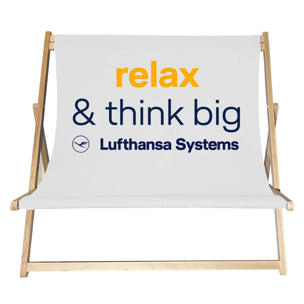 Doppel-Liegestuhl mit Motiv bedrucken lassen